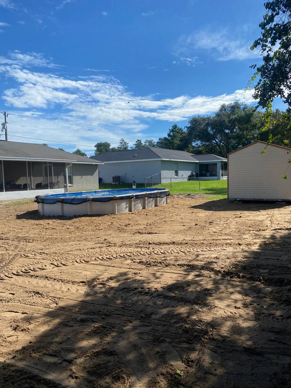 Land clearing in Central Florida